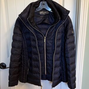 MICHAEL Michael Kors Navy Puffer Jacket